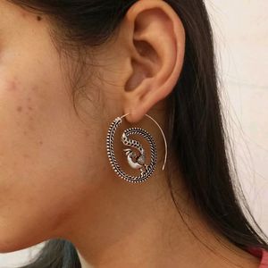 Spiral Earrings- Peacock Design