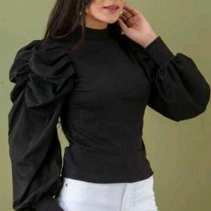 Puff Sleeves Crop Top