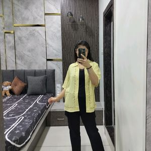 Yellow Embroidery Shirt