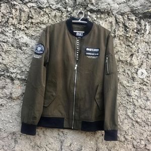 UNISEX BOMBER JACKET-OLIVE