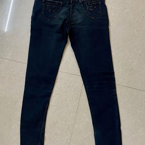 Black Charcoal Denim Jeans