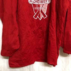 Athletic Knit Red Long Sleeve Jersey