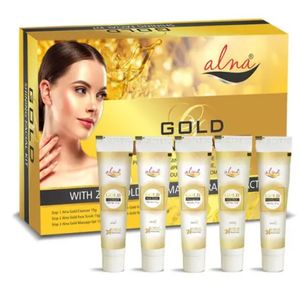 Alna Brand Gold Facial Kit Combo Pack Of 3