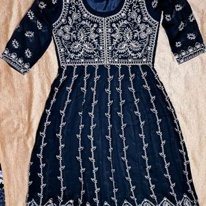 Beautiful Full Embroidered Anarkali Kurti