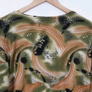 Women Green Printed Top