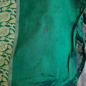 Green Banarasi Saree