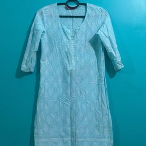 Sky Blue Kurti .