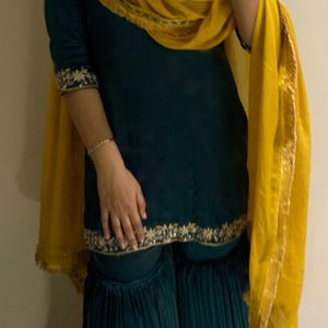 Silk Sharara Suit