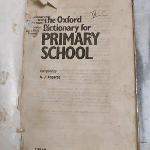 Oxford Dictionary For Primary School