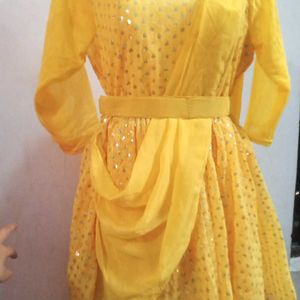 Yellow 💛 Haldi Ceremony Dress