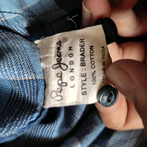 Pepe Jeans Blue Checked Shirt