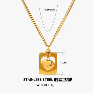 Anti Tarnish 18 K Gold Plated Heart Pendant