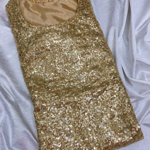 Golden shimmer kurti