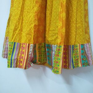 Yellow Anarkali