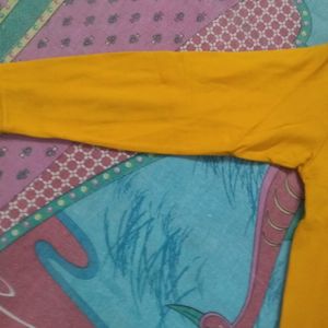 Yellow Colour tshirt With Print