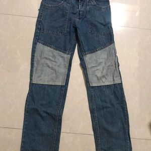 Blue Denim Baggy Jeans Loose Fit