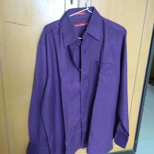 Purple Colour Party Shirt In Very Good Condition