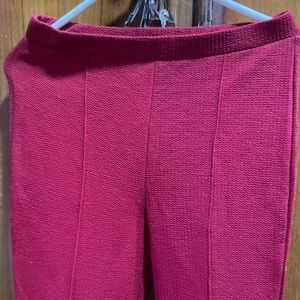 Lite Flare Maroon Trouser