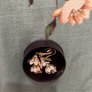 Beautiful Rose Gold Diamond Earrings