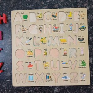 Alphabet Wooden Puzzle Board