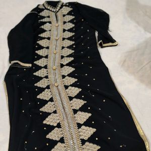 Beautiful Black Anarkali With Skirt For Women