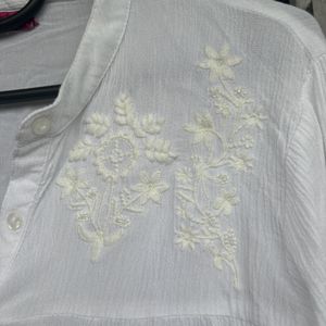 White Embroidered Tunic