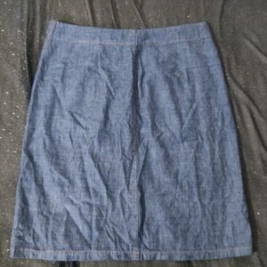 Straight Fitted Denim Skirt. No Defects.