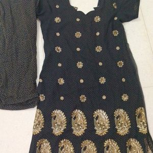 Beautiful Black Dress With Shalwar