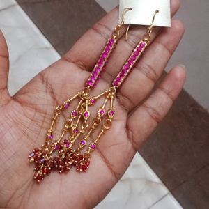 Purple 💜 Colour Long Earrings