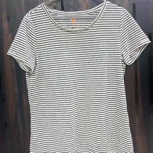 White & Black Strips Tshirt