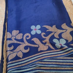 Navy Blue Saree