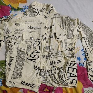 Newspaper Print Shirt