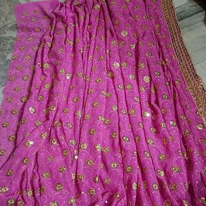 You Are Free To Offer New Heavy Pink 🩷 Saree