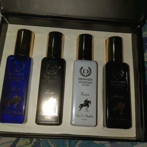 4 Perfumes Set By Denver Box Packing New