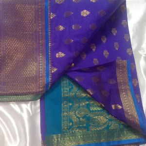 Blue Saree