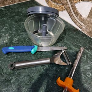 Chopping Machine, Knife, Piller, Lighter