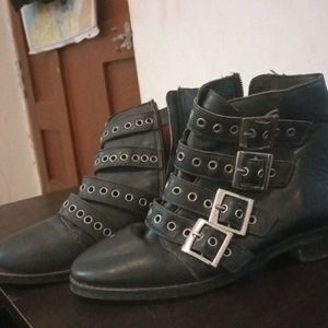 Real Leather Boots Like New Trendy Stylish Gothic