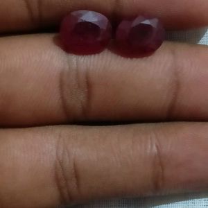 Ruby 2 Stones For Studs Ir Rings