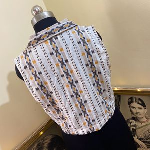 Bombay Paisley Cotton Waistcoat