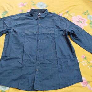 Gents Blue And Charcoal Shirt