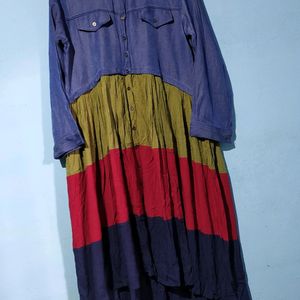 Multi Colored Cotton Dress