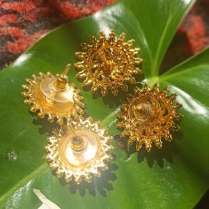 Beautiful Gold Plated Studs and Earrings