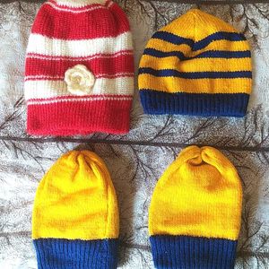 Brand new Winter Woolen Cap Pack Of 4 Capss