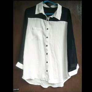 White Collar Korean Shirt