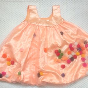 Peach Frock For Baby Girl