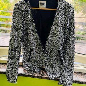 Sequins black blazer