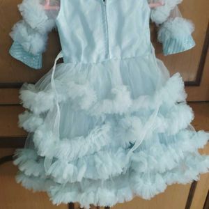 Barbie  Frock For 2-3 Years Old Baby Girl