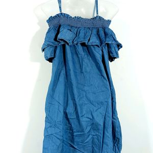 🛑SALE 🛑 Vera Moda Denim Blue Coloured Dress