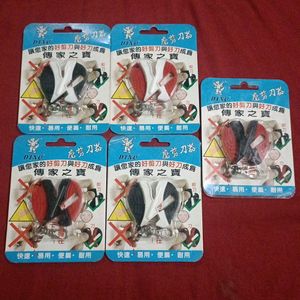 Combo 5- Pcs Dino Keychain Scissors Sharpener