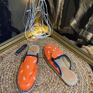 Nuatica Orange Flats Loafer